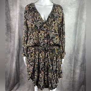 DONATED O’Neill Long Sleeve Floral Drop Waist Dress
